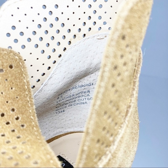 Steven by Steve Madden Ready Peep Toe Perforated Bootie Chestnut Oiled Cow Suede - Picture 10 of 12